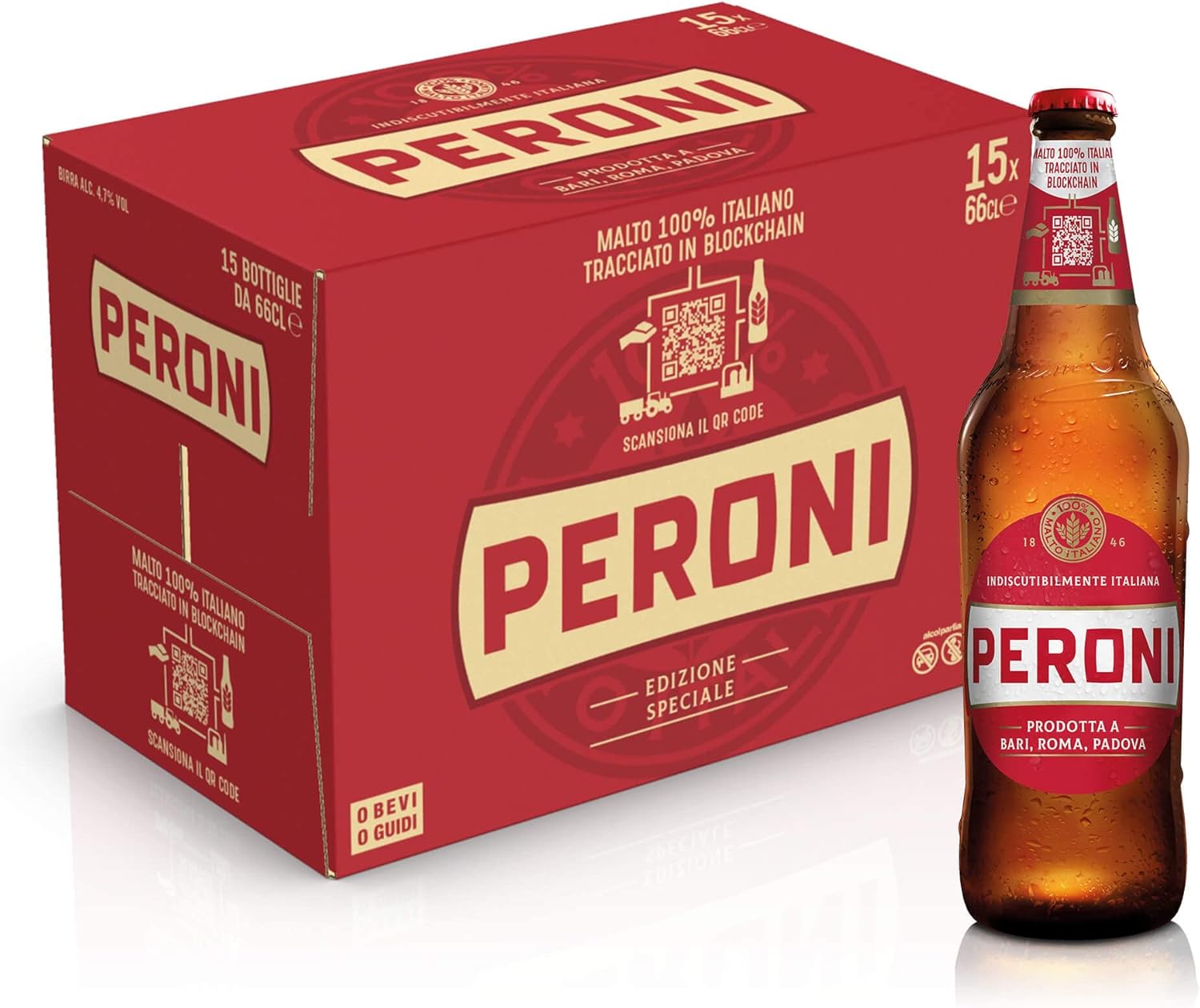 CERVEZA BIRRA PERONI LAGER ITALIANA
