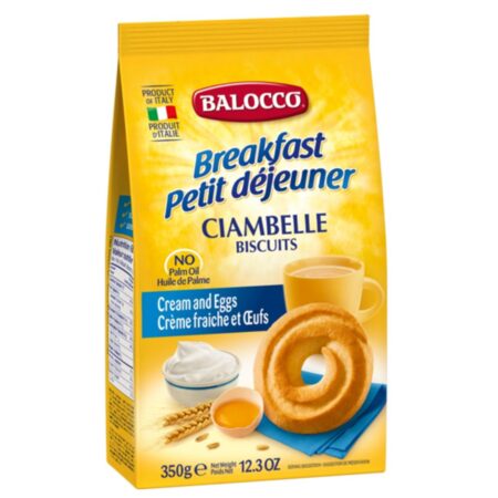 Ciambelle Galletas Con Crema Y Huevos Frescos Balocco 350g