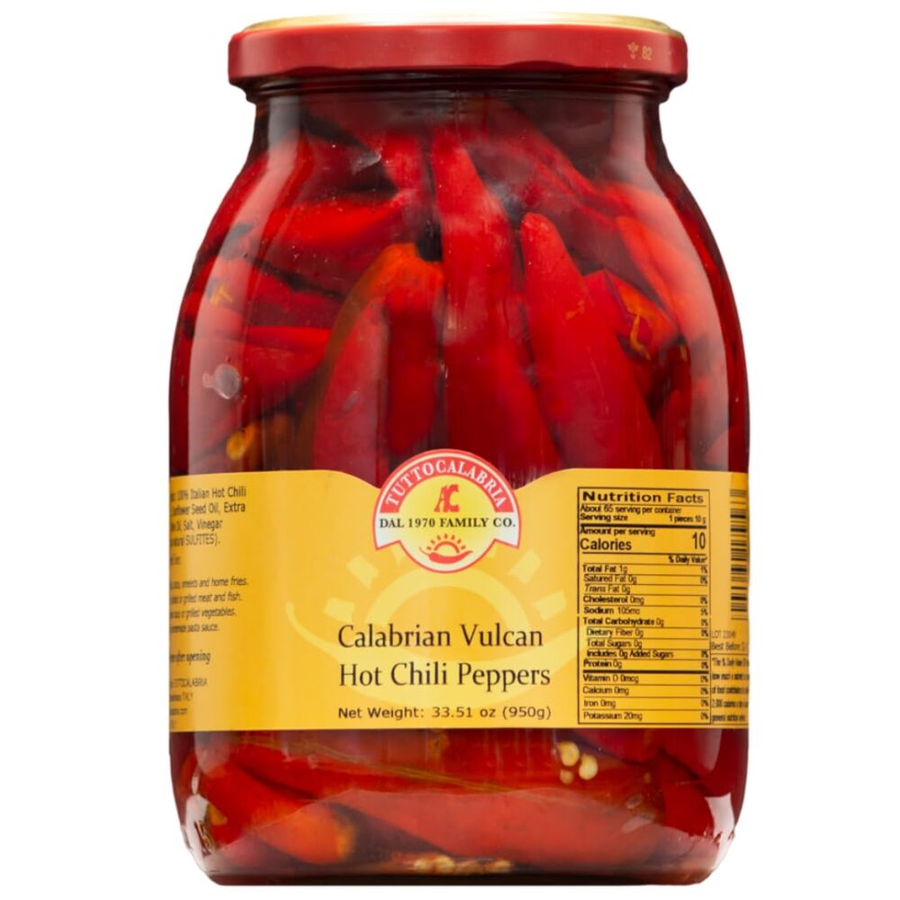 Peperoncini Calabresi Chile en Aceite con Vinagre 950g